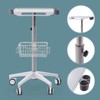 Mobile Carts Medical Cart with Wheels 360° Rotate Storage Rolling