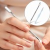 Professional stainless steel nail pusher, 1 piece, silver / 전문가용 스테인리스 네일 푸셔, 1개, 실버