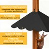 Firmlly Metal Squirrel Baffle for 4x4 Post, Outside Wooden Pole