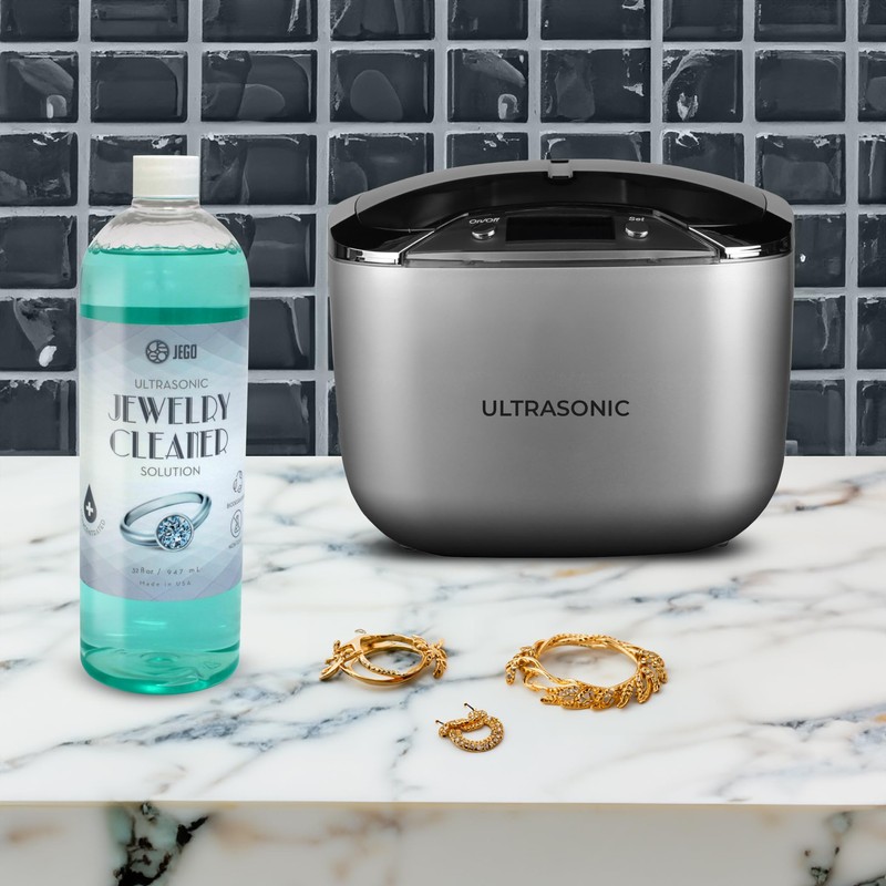 JEGO Ultrasonic Jewelry Cleaner Solution - Jewelry Cleaning Concentrate -