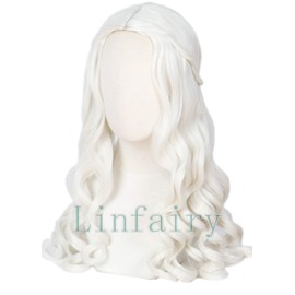 Linfairy Queen Style Cosplay Wig, Heat Resistant Wig, Costume Accessory, L48, Festival, Disguise, Cos Wig