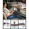 HUANUO Keyboard Tray Under Desk，360 Adjustable Ergonomic Sliding Keyboard &
