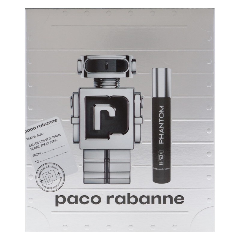 Phantom by Paco Rabanne for Men 2 Piece Set Includes:
