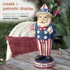 Alpine Corporation 12" H Uncle Sam Gnome of The Brave