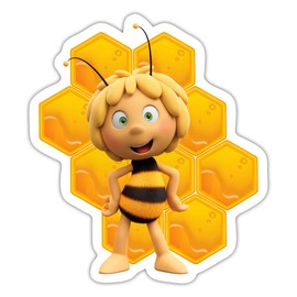 Spreadshirt Maya the Bee 3 Maja with Honeycomb Sticker Max. 10 x 10 cm 10 x 10 cm Matt White