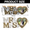 HORREX 1 x Mr & Mrs Wedding Picture Frame, Heart