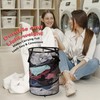 Pop Up Hamper for Laundry Mesh Collapsible Laundry Basket |