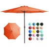 JEAREY 12' Patio Umbrellas Outdoor Table Market Umbrella w/Crank, 8