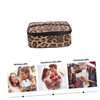 Baluue Leopard Print Makeup Bag Multi-Function Cosmetic Organizer for Travel