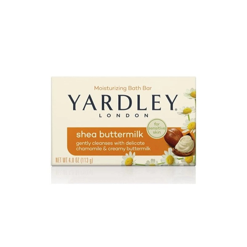 Yardley London Sensitive Skin Shea Buttermilk 4 Oz Bar Soap