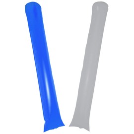 Anderson's 12-Piece Blue and Silver Cheer Stick Set, 4 Inches x 23 Inches, Fan Gear, Noisemakers, Homecoming, Holidays, Sports Fan Gear,School Spirit, Football Cheerleader Accessories