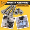 Teursa 5pcs Set Magnetic Positioning Screwdriver Bits Drywall Screw Setter