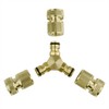 3 Way Coupling Water Garden Hose Male Fitting Joiner Adaptor