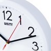 Unity Wall Clock, Hastings, Silent Sweep, Modern, White, 22 cm