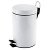 Zodiac Pedal Bin Round White 3 Litre