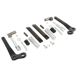 KUAFU Left & Right Lever Kit Compatible with Bobcat 630 631 632 641 642 643 645 653 751 753 763 773 7753 S130 S220 S250 S300 Replacement for 6724776 6724775 Bob-Tach Lever Steel Black