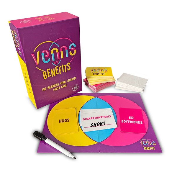 VENNS WITH BENEFITS - The Hilarious Venn Diagram Party Game, for 3+ Creative & Witty Players