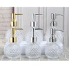 220ml/8oz Empty Clear Glass Soap Dispenser Glass Jar Bathroom Lotion