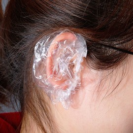 Large capacity waterproof dyeing earplugs ear caps disposable vinyl 100P hair beauty materials for dyeing hair salon earmuffs self-tool ear covers / 대용량 방수 염색 귀마개 이어캡 일회용 비닐 100P 염색용 헤어 미용 재료 미용실 귀덮개 셀프 도구 귀커버