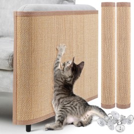 Newwiee 2 Pcs Cat Scratch Furniture Protector Mat Sofa Couch Protector for Cats Pet Scratching Pads for Couch, Sofa, Chair, Easy Installation(23.6 x 35.4 Inch)