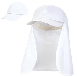 Tirrinia Fishing Hat with Neck Flap, UPF 50+ UV Sun Protection Cap, Adjustable hat for Hiking Cycling Climbing Gardening