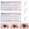 Partial False Eyelashes, V Shape, Lower Eyelashes, 2 Sets Total,