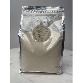 Genesis Whole Foods Corn Flour 2.8Lb, Organic Yellow Corn flour, baking flour, frying fish, frying shrimps, baking, bread, wheat flour substitute,
