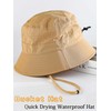 Firuilo Women's Outdoor Bucket Hat Waterproof Sun UPF 50+ Bucket