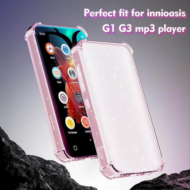 Aippdo Case for innioasis G1 G3 Mp3 Player,TPU Clear Cover