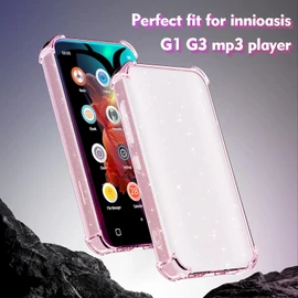 Aippdo Case for innioasis G1 G3 Mp3 Player,TPU Clear Cover for Mp3 Player Anti-Scratch Shock Absorption 4.0 inch Case Crystal Clear.