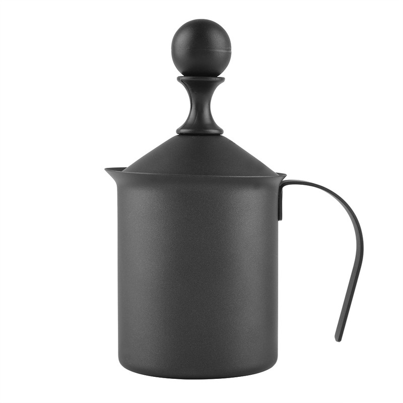 Stainless Steel Manual Double Mesh Milk Frother Foam Maker Coffee