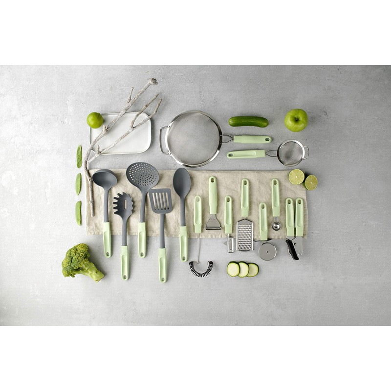 Fackelmann Sieve Ecolution Set, Eco-Friendly Kitchen Utensils with Ergonomic Handle,