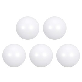 sourcing map PTFE Ball, 6 mm Diameter, Floor Ready, Diaphragm Pneumatic Pump, White, Pack of 5