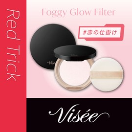 Visee Riche Foggy Glow Filter 02, Complexion Pink, Face Powder, Complexion Feel, Glossy Skin, Sebum, Pores, Makeup Blast, 0.2 oz (7 g)