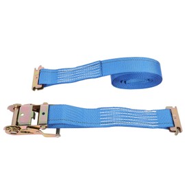 SCITOO Tow Strap Wheel Chock Tie-Down Kit, Heavy Duty E Track Trailer Tie Down Tire Straps for ATV UTV Lasso Tow Strap with D Ring Auto Hauler Tie Down (Pack of 2)