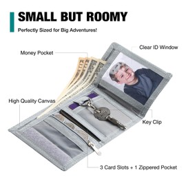 Lamumu Kids Dinosaur Wallet for Boys Ages 4-16, Dino Toddler Wallet w/Coin Pocket, Novelty Christmas/Birthday Gift