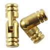 UOOOM 20 pcs Invisible Hinges Brass Tone Mini Hidden Cylindrical