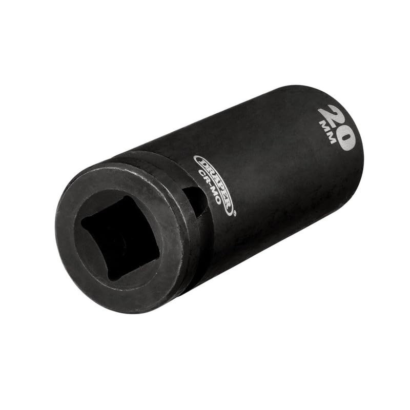 Draper Hi-TORQ® Deep Impact Socket, 1/2" Sq. Dr., 20mm -