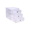 InterDesign Clarity Stacking 3 Drawer, Clear