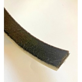 Premium CCC 1" ( PER FT ) ADHESIVE STICK ON Door Window Pile WEATHERSTRIP Stop Drafts BROWN