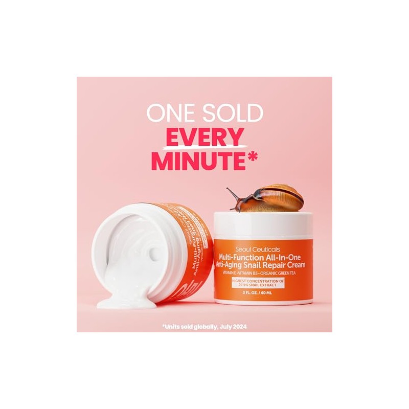 SeoulCeuticals Crema Multiusos con Extracto de Caracol, Vitamina E y