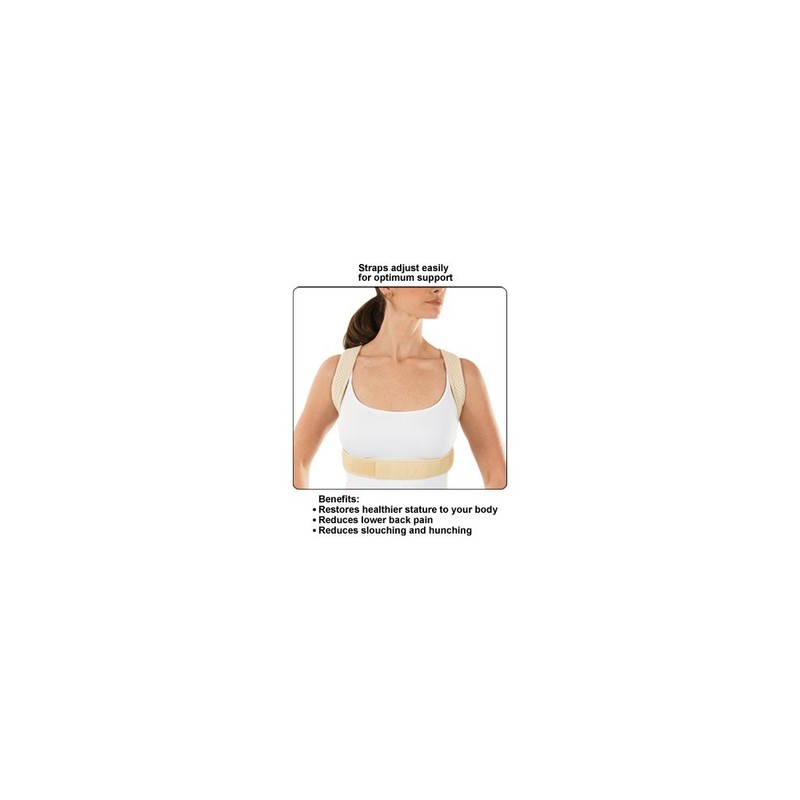 Posture Corrective Brace- White 22"-46"