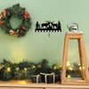 SUPERDANT Reindeer and Forest Metal Key Hooks with 10-Hooks Key