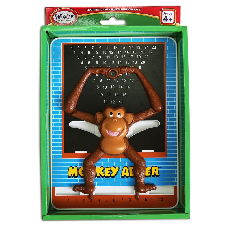 POPULAR PLAYTHINGS Monkey Addition Calculator, Math Learning Toy for Children