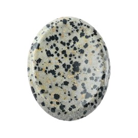Worry Dalmatian Jasper Stones, Thumb Stone, Crystal Thumb Worry Stone, Thumb Stone for Balancing Reiki, Therapy, Meditation (Dalmatian Jasper)