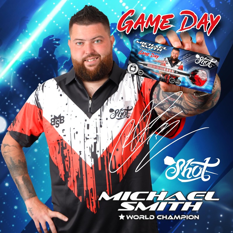 Michael Smith Game Day Steel Tip Dart Set-90% Tungsten Dart