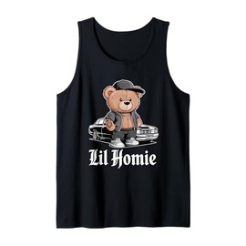 Lil Homie Hip Hop Teddy Bear Lowrider Chicano Cholo Tank Top