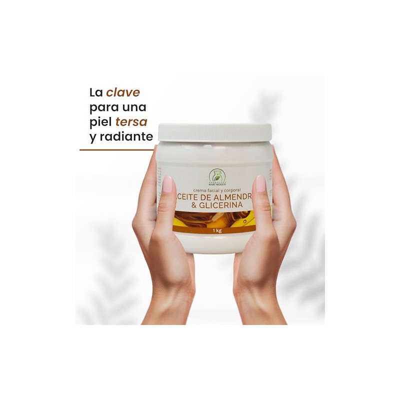 Crema Con Aceite De Almendras & Glicerina Facial & Corporal