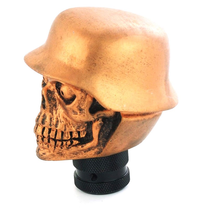 Abfer Car Gear Shift Knob Soldier Style Skull Shifter Knobs