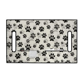 Knextrepoy Dog Paw Print Golf Cart Seat Cover with 4 Pockets Breathable Golf Cart Seat Blanket Towel Travel Sports Golf Cart Seat Cover Universal Fits Most Club Cars Golf Carts